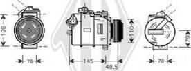 Diederichs DCK1109 - Компрессор кондиционера autospares.lv