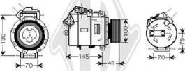 Diederichs DCK1105 - Компрессор кондиционера autospares.lv