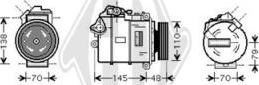 Diederichs DCK1100 - Компрессор кондиционера autospares.lv