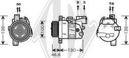 Diederichs DCK1102 - Компрессор кондиционера autospares.lv