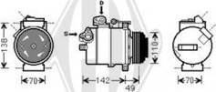 Diederichs DCK1119 - Компрессор кондиционера autospares.lv