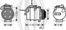 Diederichs DCK1116 - Компрессор кондиционера autospares.lv