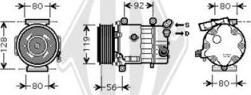 Diederichs DCK1185 - Компрессор кондиционера autospares.lv