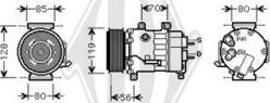 Diederichs DCK1186 - Компрессор кондиционера autospares.lv