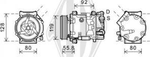 Diederichs DCK1188 - Компрессор кондиционера autospares.lv