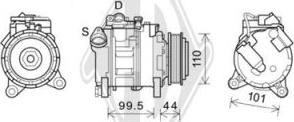 Diederichs DCK1133 - Компрессор кондиционера autospares.lv