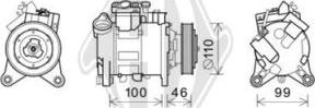 Diederichs DCK1132 - Компрессор кондиционера autospares.lv