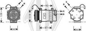 Diederichs DCK1176 - Компрессор кондиционера autospares.lv