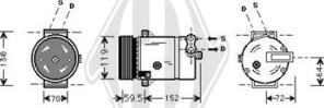 Diederichs DCK1394 - Компрессор кондиционера autospares.lv