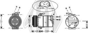 Diederichs DCK1392 - Компрессор кондиционера autospares.lv