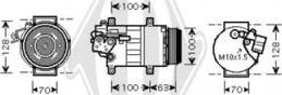 Diederichs DCK1349 - Компрессор кондиционера autospares.lv