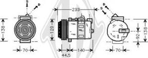 Diederichs DCK1341 - Компрессор кондиционера autospares.lv