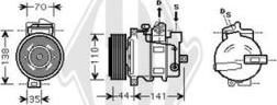 Diederichs DCK1348 - Компрессор кондиционера autospares.lv