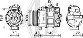 Diederichs DCK1343 - Компрессор кондиционера autospares.lv