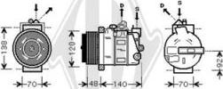 Diederichs DCK1347 - Компрессор кондиционера autospares.lv