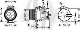 Diederichs DCK1354 - Компрессор кондиционера autospares.lv