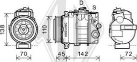 Diederichs DCK1355 - Компрессор кондиционера autospares.lv