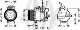 Diederichs DCK1351 - Компрессор кондиционера autospares.lv