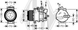 Diederichs DCK1352 - Компрессор кондиционера autospares.lv