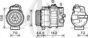 Diederichs DCK1365 - Компрессор кондиционера autospares.lv