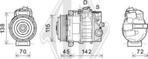 Diederichs DCK1366 - Компрессор кондиционера autospares.lv