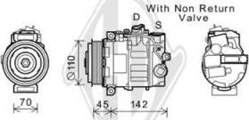 Diederichs DCK1368 - Компрессор кондиционера autospares.lv