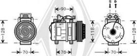 Diederichs DCK1339 - Компрессор кондиционера autospares.lv