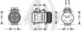 Diederichs DCK1329 - Компрессор кондиционера autospares.lv