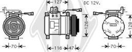 Diederichs DCK1324 - Компрессор кондиционера autospares.lv