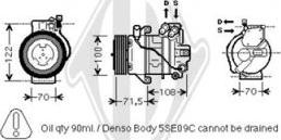 Diederichs DCK1326 - Компрессор кондиционера autospares.lv