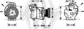 Diederichs DCK1322 - Компрессор кондиционера autospares.lv