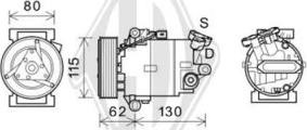 Diederichs DCK1379 - Компрессор кондиционера autospares.lv