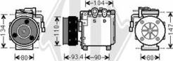 Diederichs DCK1372 - Компрессор кондиционера autospares.lv