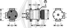 Diederichs DCK1293 - Компрессор кондиционера autospares.lv