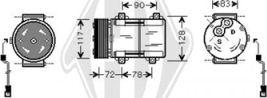 Diederichs DCK1249 - Компрессор кондиционера autospares.lv