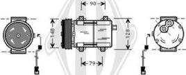 Diederichs DCK1250 - Компрессор кондиционера autospares.lv