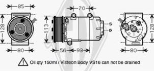 Diederichs DCK1266 - Компрессор кондиционера autospares.lv