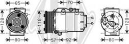 Diederichs DCK1263 - Компрессор кондиционера autospares.lv