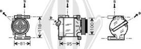 Diederichs DCK1215 - Компрессор кондиционера autospares.lv