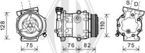 Diederichs DCK1284 - Компрессор кондиционера autospares.lv