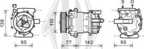 Diederichs DCK1281 - Компрессор кондиционера autospares.lv