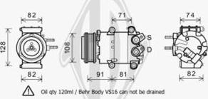 Diederichs DCK1288 - Компрессор кондиционера autospares.lv