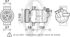 Diederichs DCK1233 - Компрессор кондиционера autospares.lv