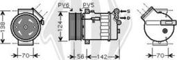 Diederichs DCK1223 - Компрессор кондиционера autospares.lv