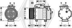 Diederichs DCK1279 - Компрессор кондиционера autospares.lv