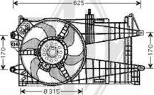 Diederichs DCL1011 - Вентилятор, охлаждение двигателя autospares.lv