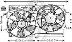 Diederichs DCL1013 - Вентилятор, охлаждение двигателя autospares.lv