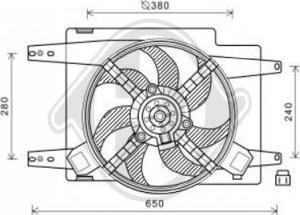 Diederichs DCL1030 - Вентилятор, охлаждение двигателя autospares.lv