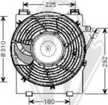 Diederichs DCL1023 - Вентилятор, конденсатор кондиционера autospares.lv