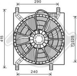 Diederichs DCL1078 - Вентилятор, охлаждение двигателя autospares.lv